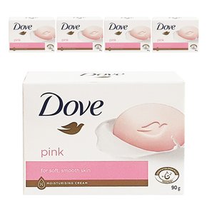 비누 핑크 뷰티바 90g x 5개 촉촉한 순한 향기좋은 저자극 중성 클렌징 거품 세안 세수비누 샴푸바