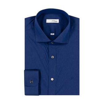 듀퐁 23 S/S  듀퐁  로열블루 ROYAL BLUE’ 컬렉션으로 150주년 슬림핏 긴팔 셔츠  SE3SM21LS353SNY