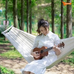 캔버스해먹 190x80 캠핑 야외 차박 그물 침대 공중 그네