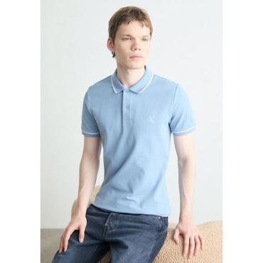 이스퀘어 5074141 Calvin Klein TIPPING - Polo shirt faded denim