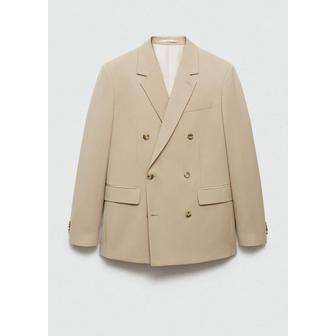 망고(MANGO) 망고 더블 브레스트 재킷 77010580 BEIGE