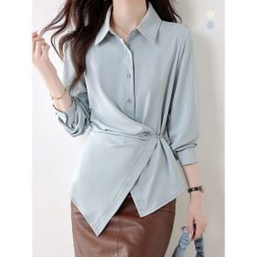브린디 스트랩 카라넥 블라우스_P403503795