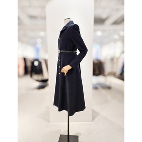 [파주점] [더아이잗컬렉션]싱글 칼라 버튼 롱 원피스 CRBA0OP781