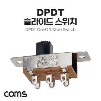 Coms DIY용 제작용 DPDT 슬라이드 전원 스위치 BD223