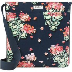 영국 캐스키드슨 크로스백 Cath Kidston Geraniums Cotton Zipped Messenger Bag in Navy 161125