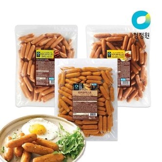  청정원 리치부어스트 1.5kg(냉동)/할라피뇨/치즈/오리지날