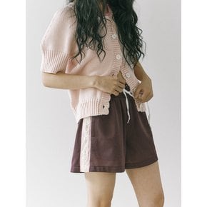 Mesh short pants / Burgundy