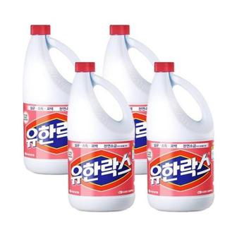  유한락스 후로랄 2L 용기 4개 .