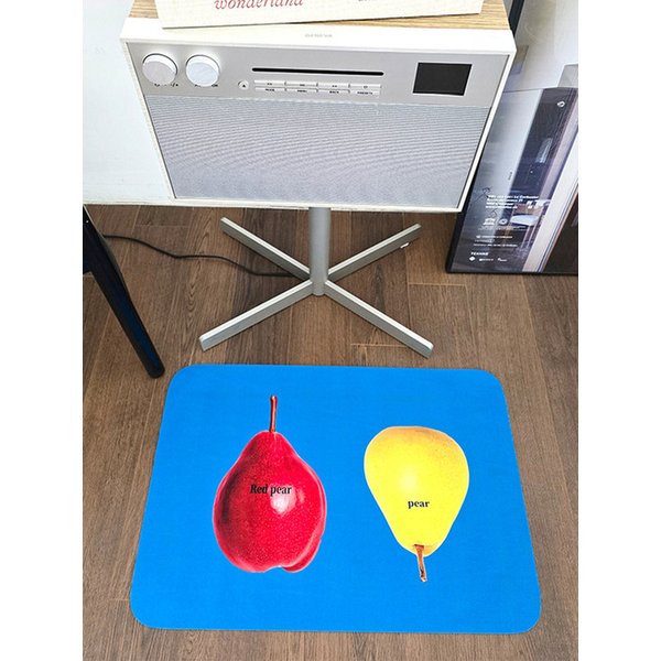 블루 페어 팝아트 빨아쓰는 소프트 규조토 아트 발매트