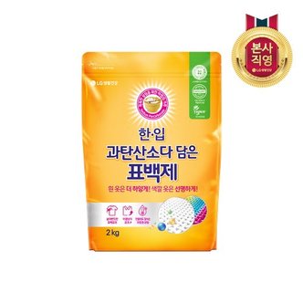 엘지생활건강 한입 과탄산소다 담은 표백제_2kg x1개_표백제