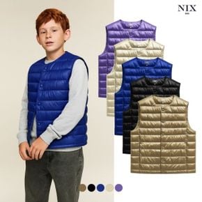 유니  나일론 덕다운 80 20   라운드 샤이니 경량 베스트 35G  레귤러핏   FKRWCV.._P406388312