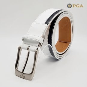 PGA 남성 이태리 수입 통가죽 라인 배색 코팅 골프 벨트 PGA/005