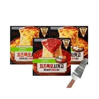  치즈폭포시카고피자 3판 스위트갈릭2토마토1 증정