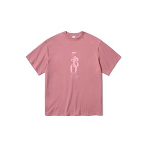 VERTICAL LOGO ADVANCED T-SHIRT [DEEP PINK]