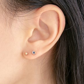 14k 블루 큐빅 피어싱 (14k골드)(바두께1mm) PIB02