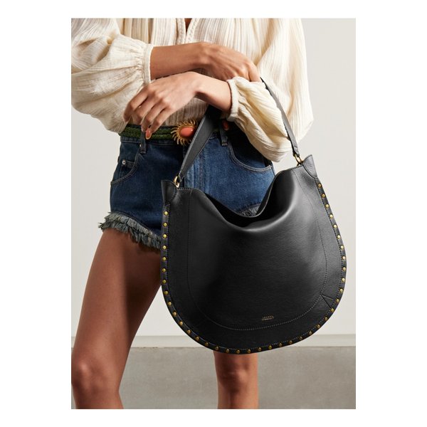 오스칸 스터드 가죽 토트 블랙 46376663162889765