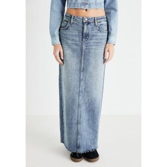 이스퀘어 4976877 Lee BACK SLIT SKIRT - Denim skirt set free