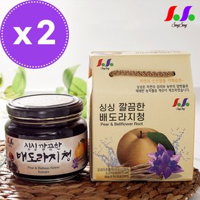 싱싱 깔끔한 배도라지청 600g 2병 (총 1,200g)