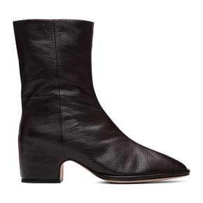 브라운 스퀘어 아치 앵클 부츠 AW26S2899L117 Espresso E04