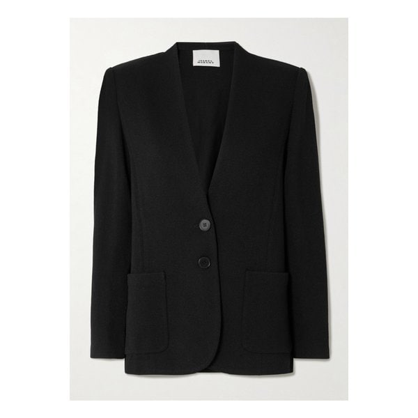 올리비아 울 혼방 블레이저 블랙 46376663162889860