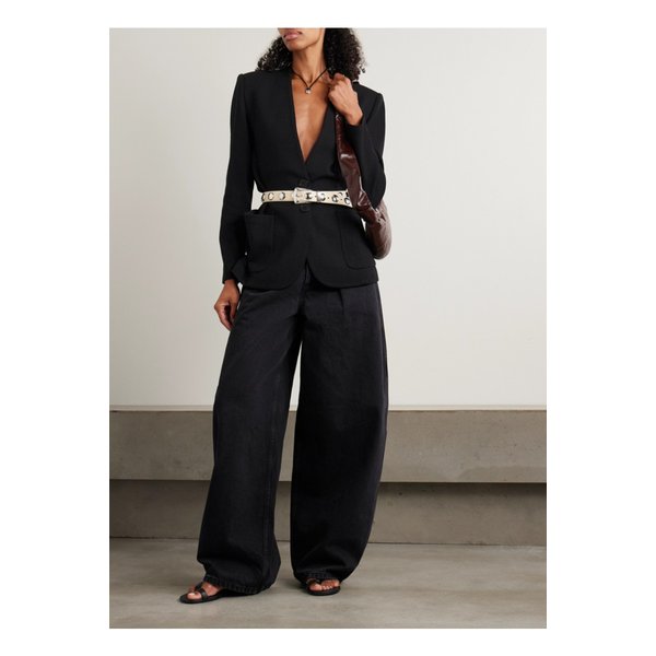 올리비아 울 혼방 블레이저 블랙 46376663162889860