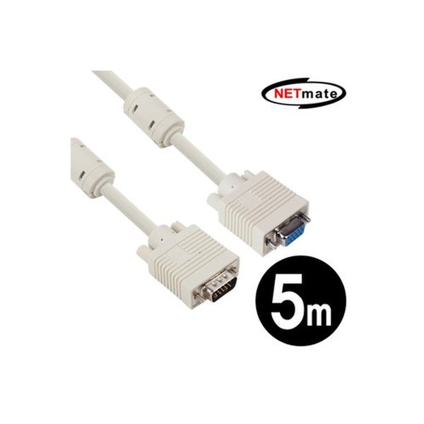 Netmate Cable NMC-R50F NETmate RGB 모니터 연장 케이블 5M - SSG.COM