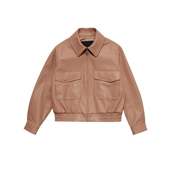 램스킨 포켓 자켓 [핑크]