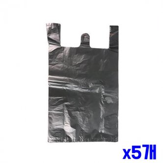 제이큐 시장 마트 비닐 봉투 검정 100매 38x46cm x5개