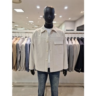 바쏘 25S/S 아이보리 컬러 오버핏 캐주얼 남성자켓 [BZS1JK33IV]