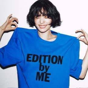 오버핏 레터링 티셔츠  EMP3WTS070