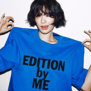 오버핏 레터링 티셔츠  EMP3WTS070