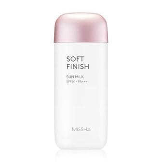 MISSHA 미샤 MISSHA 올 어라운드 세이프 블록 소프트 피니시 선 밀크 50 PA 선크림