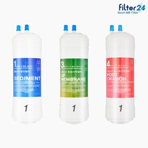 교원웰스 KW-P17W1 정수기필터 호환 전체세트 (6인치 1+1+1)