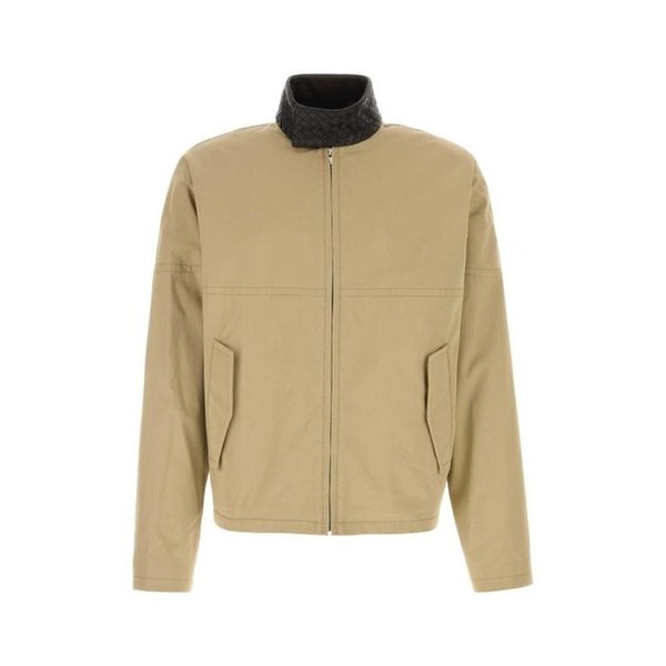 26SS 보테가베네타 컴팩트 코튼 자켓 852530 V6KO0 2549 SAHARA DOM