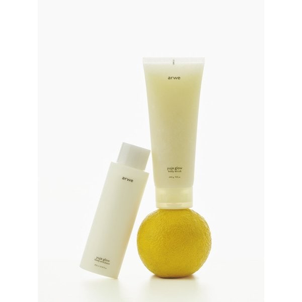 유자 글로우 바디 스크럽 200g & 바디 에멀전 250ml 세트