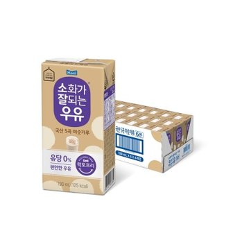 텐바이텐 매일유업 우유 소화가 잘되는 우유(락토프리) 미숫가루 멸균190ml 24