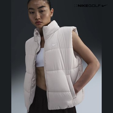 나이키골프 FZ5923-104 나이키 스포츠웨어 클래식 패딩 여성 써마 핏 루즈 베스트