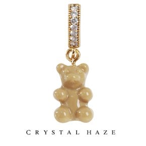 [정품] 크리스탈 헤이즈 Pave Notalgia Bear Pendant - Salt Carmel (PCT-SaltCarmel)