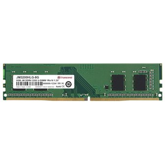  Transcend PC4-25600(DDR4-3200) 8GB 1.2V 288pin U-DIMM 1Rx16 (1Gx16) CL22 JM3200HLG-8G