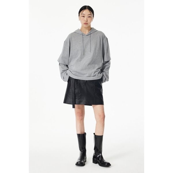더블 레이어드 후드티셔츠 91U5122005083