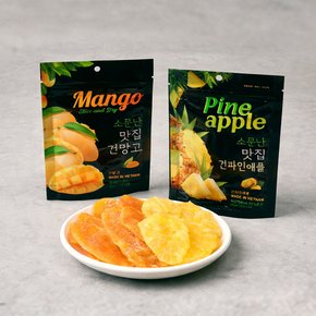 새콤 달콤 골드라벨 건망고/건파인애플 슬라이스 35g