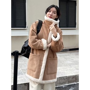 Classic Reversible Mustang Coat - Beige