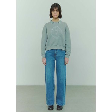 플랙진 PLAC 와이드 데님팬츠 K02 미드 워시드 PJTF5MSK025