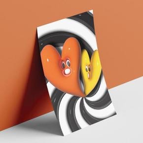 /에이모노 에이모노 3D 입체 벌룬 포스터 - 5X7