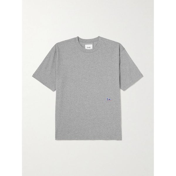 드레익스 HIM 하이킹 로고 자수 코튼 저지 티셔츠 46376663162902023