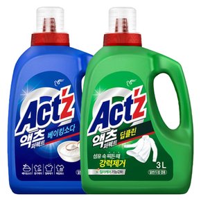 액츠 퍼펙트 일반드럼겸용 용기 3L X 2개(안티박 1개+베이킹소다 1개)