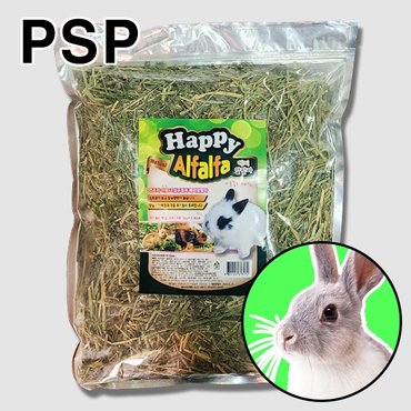 BMP 다팜아쿠아 PSP 부산사료 애니멀밥 소형 애완 동물용 건초 깔짚 티모시 해피 알팔파 알파파 500g