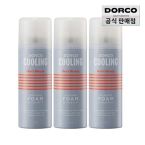 맨즈 우디 쿨링 쉐이빙폼 74ml 3개