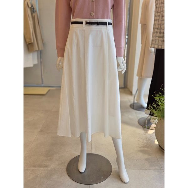 [여주점] [더 아이잗] 여성 벨티드 원턱 플레어 스커트 (IS4A0SK041)