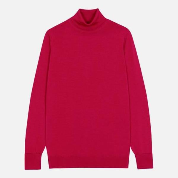 존스메들리 스웨터 CHERWELL PULLOVER ROLL NECK LS CRANBERRY